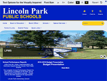 Tablet Screenshot of lincolnparkboe.org